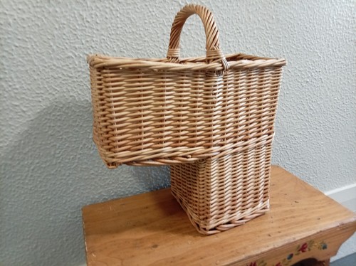 Stair basket wicker step - wicker,
