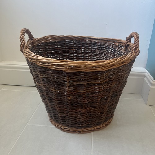 Vintage wicker brown woven - wicker,