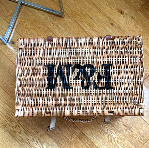 Iconic basket with lid - f&m,