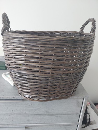 Wicker basket with handle - wicker,