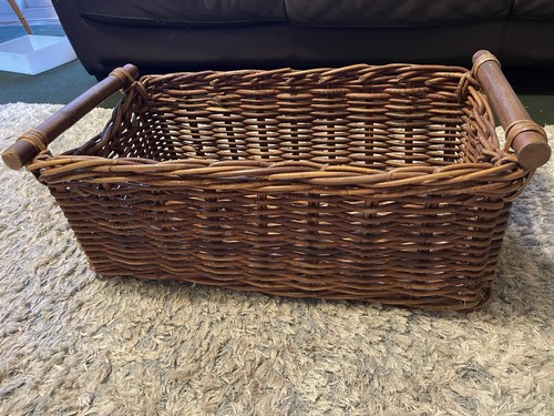 Large brown wicker - large, basket