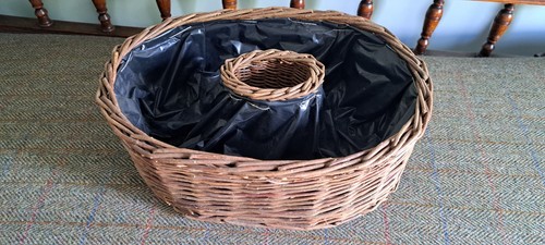 Large oval handmade wicker - handmade,