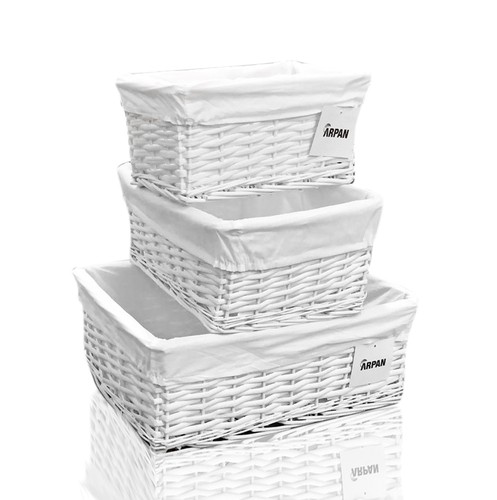 Hamper storage basket white - storage,