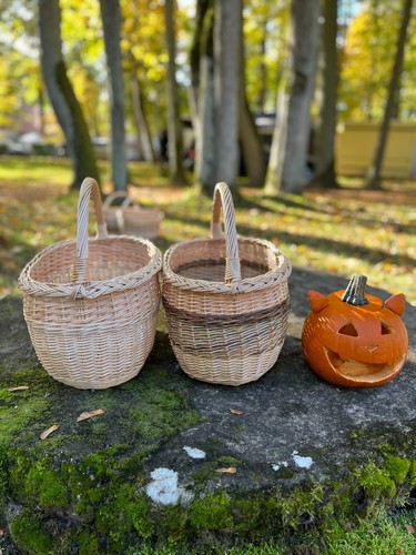 Large wicker basket with - large,