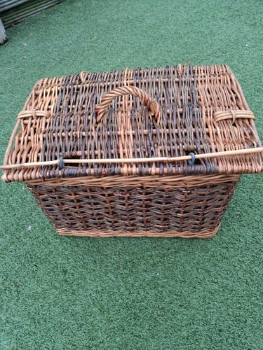Vintage large wicker storage - vintage,