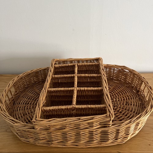 Vintage large wicker picnic - vintage,
