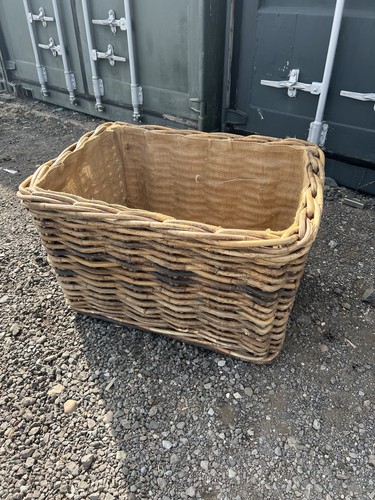 Large wicker log basket - log,