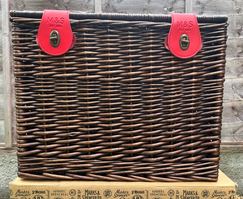 Large deep wicker basket - m&s,