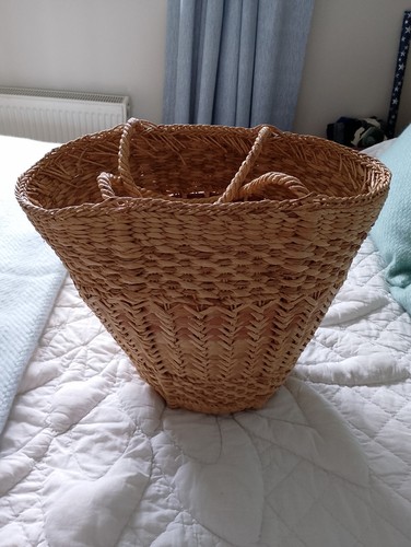 Vintage wicker large shopping - wicker,