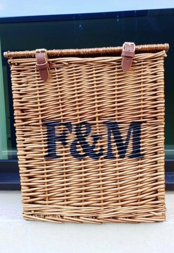 Large wicker hamper - wicker, basket