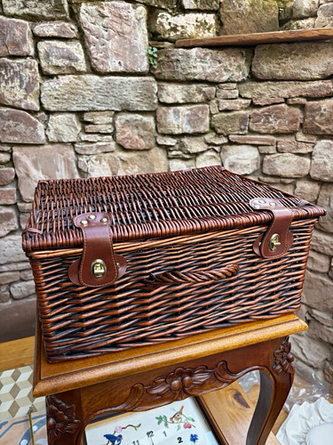 Large wicker picnic hamper - wicker,