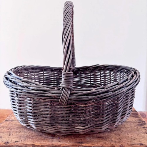 Vintage wicker shopping basket