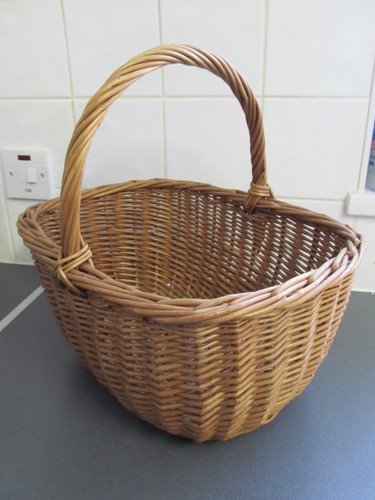 Large vintage wicker - large, shopping