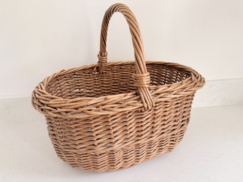 Vintage wicker basket large - vintage,