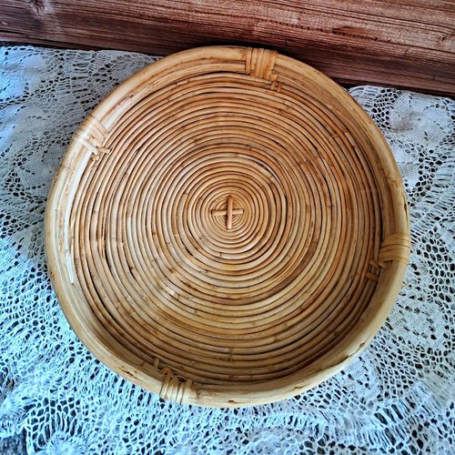 Hand woven round - round, rattan