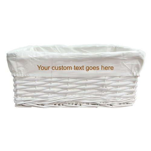 Personalised text large - personalised, white